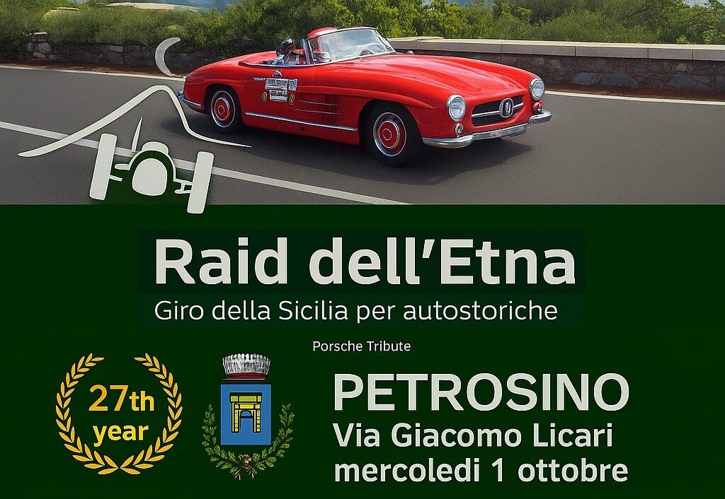 Petrosino accoglie il Raid dell’Etna Porsche Tribute