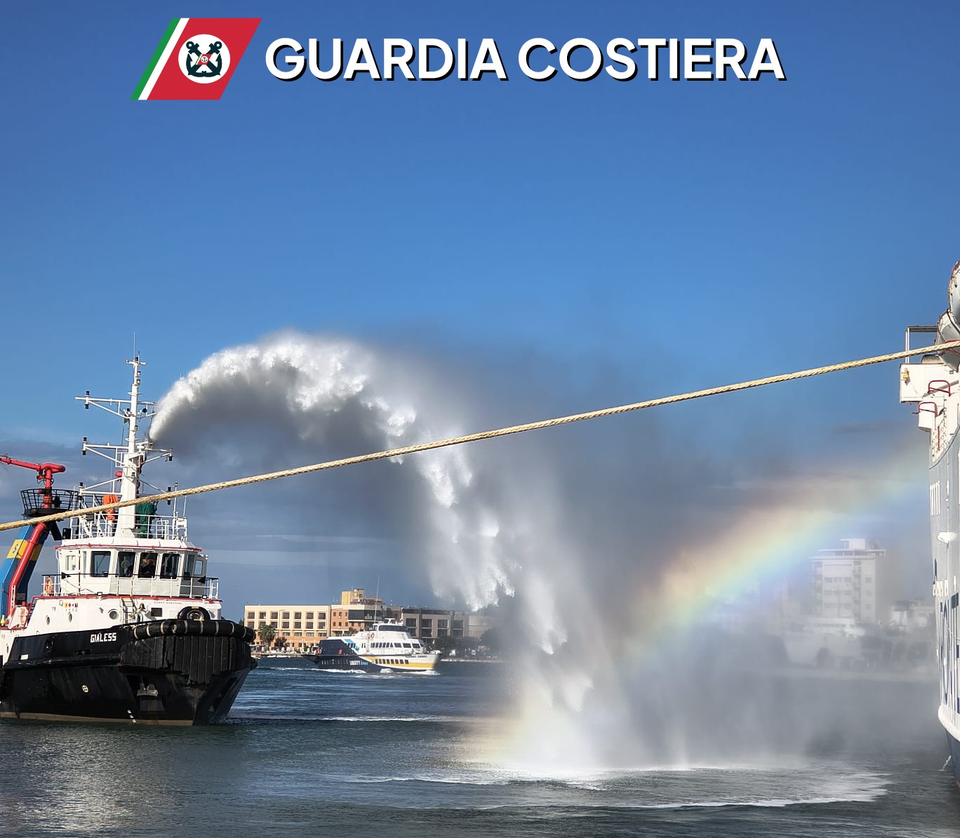 Incendio a bordo, la Guardia Costiera di Trapani compie un addestramento sulla nave Caronte & Tourist