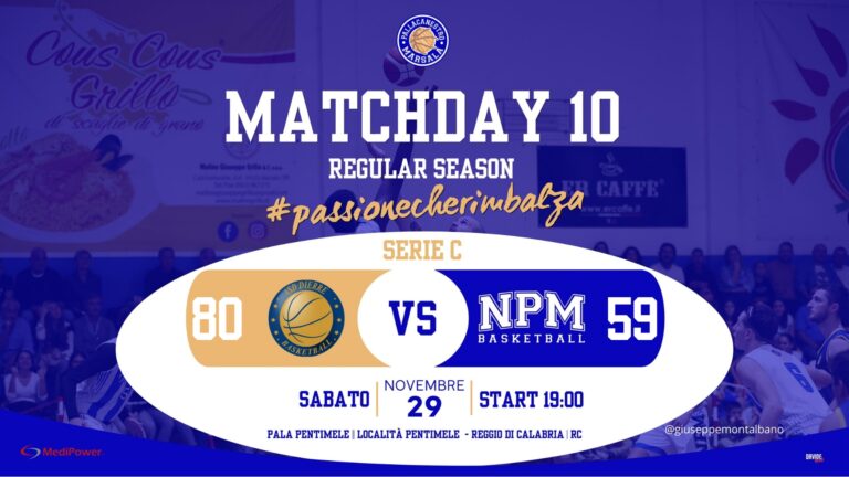 Buon avvio, poi il crollo: la Nuova Pallacanestro Marsala si ferma a Reggio Calabria