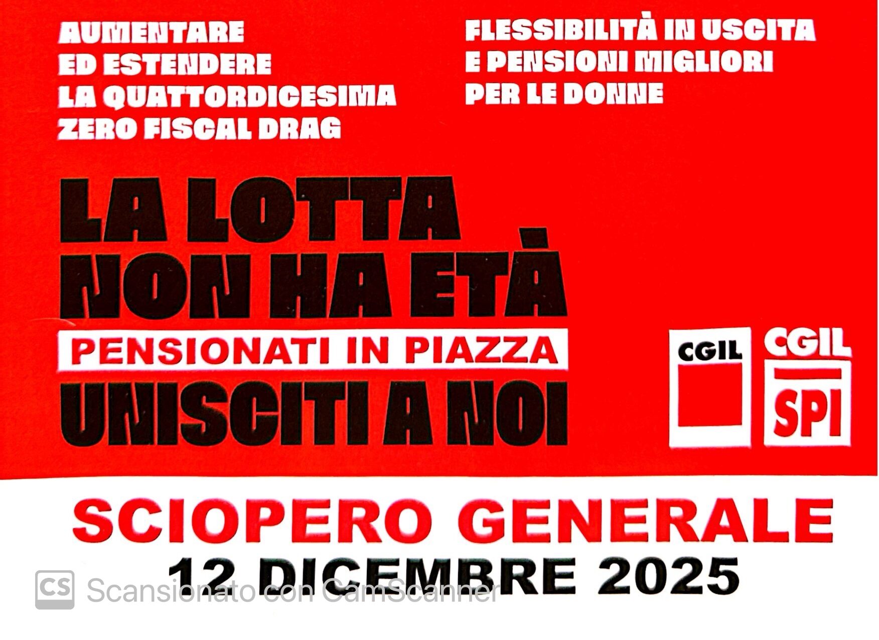 Pensioni eque, Spi Cgil informa i cittadini in sei comuni trapanesi