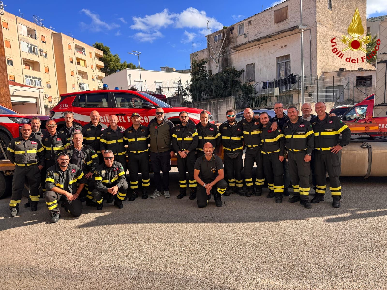 Formazione per vigili del fuoco, concluso ad Alcamo il corso per la patente di guida