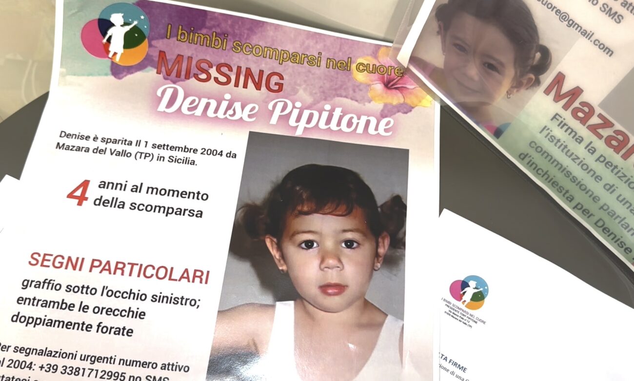 Mazara: raccolta firme per la Commissione parlamentare d’inchiesta sulla scomparsa di Denise