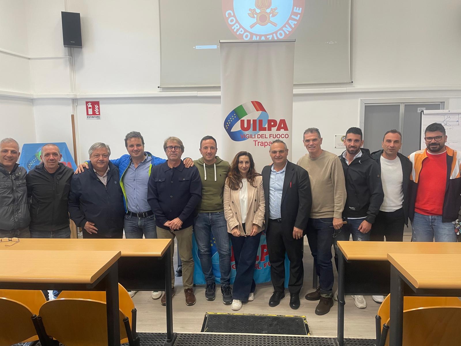 Lamelia rieletto segretario provinciale della Uilpa Vigili del Fuoco di Trapani