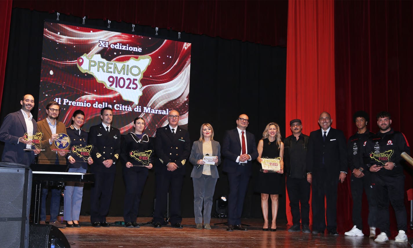 Al Teatro Sollima assegnati i Premi 91025 – Città di Marsala a personalità del territorio