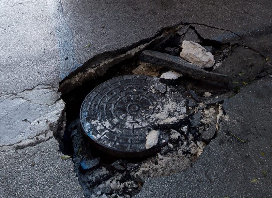 Marsala: cede l’asfalto in via Sibilla, chiuso un tratto di strada