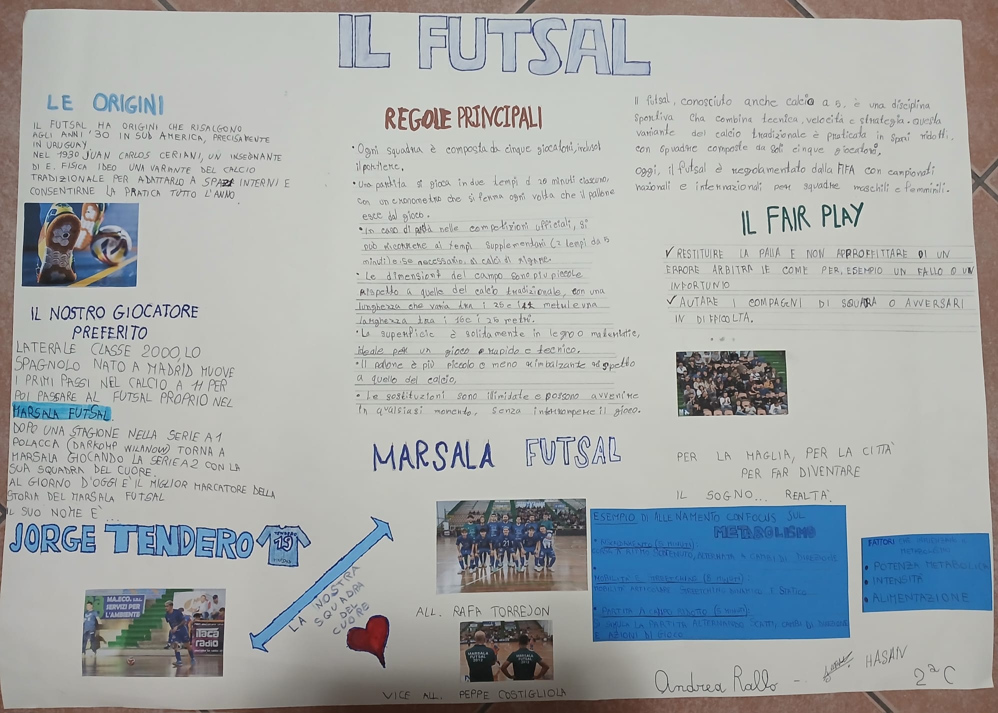 Lo studente Andrea Rallo racconta il Marsala Futsal 2012 in un progetto ...