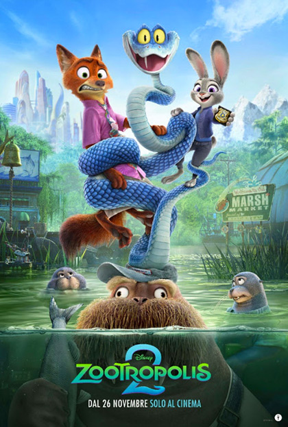 Al Cinema Golden di Marsala continua il film d’animazione “Zootropolis” 2