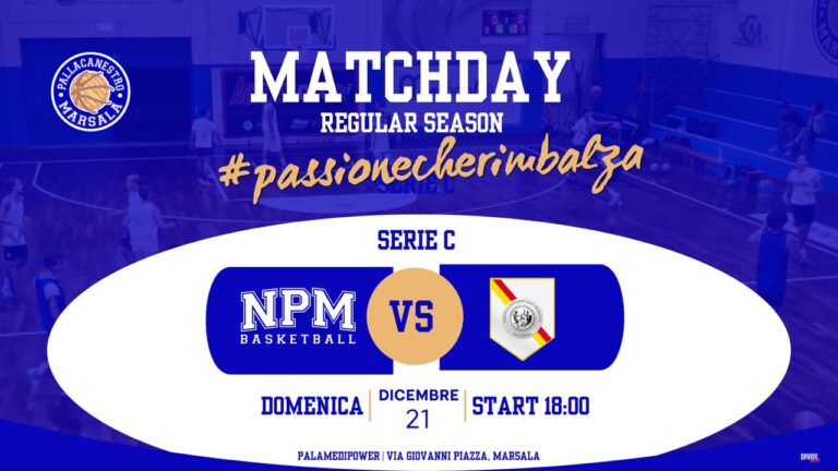 Pallacanestro Marsala chiama il suo sesto uomo: con il CUS Palermo in palio punti pesantissimi salvezza