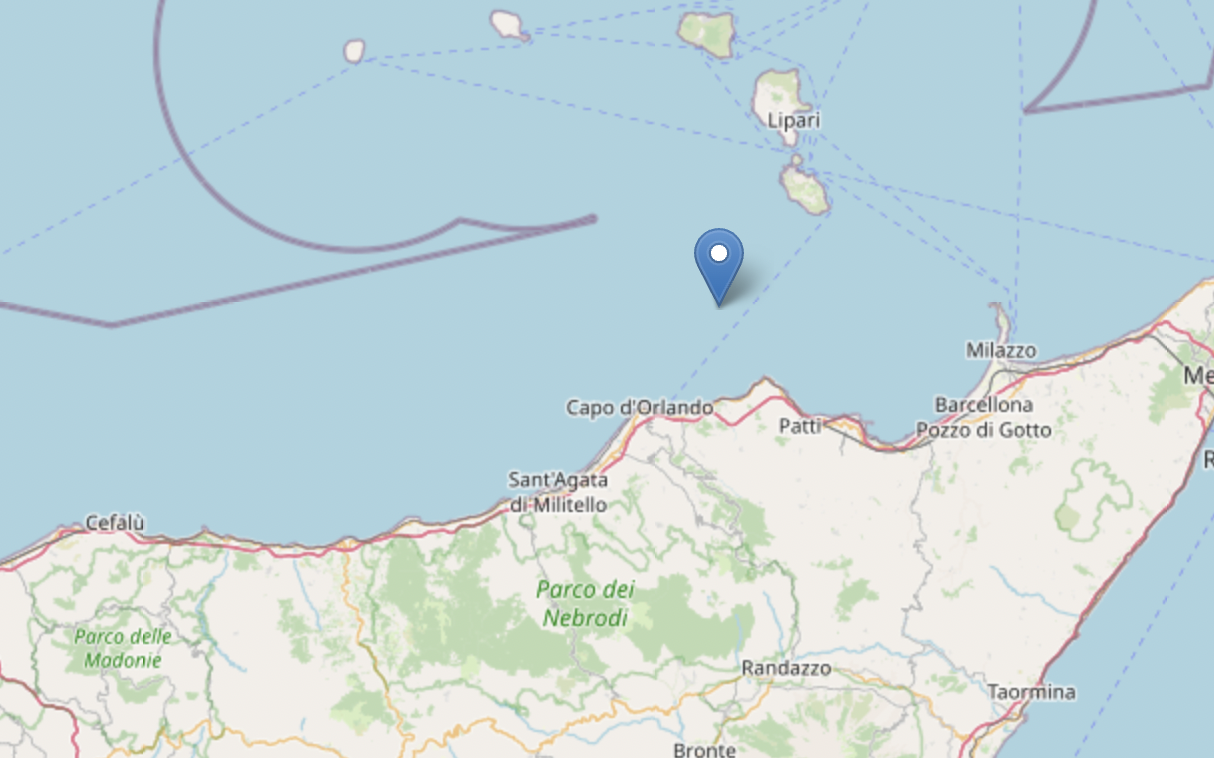 Terremoto in Sicilia, scossa registrata in mare