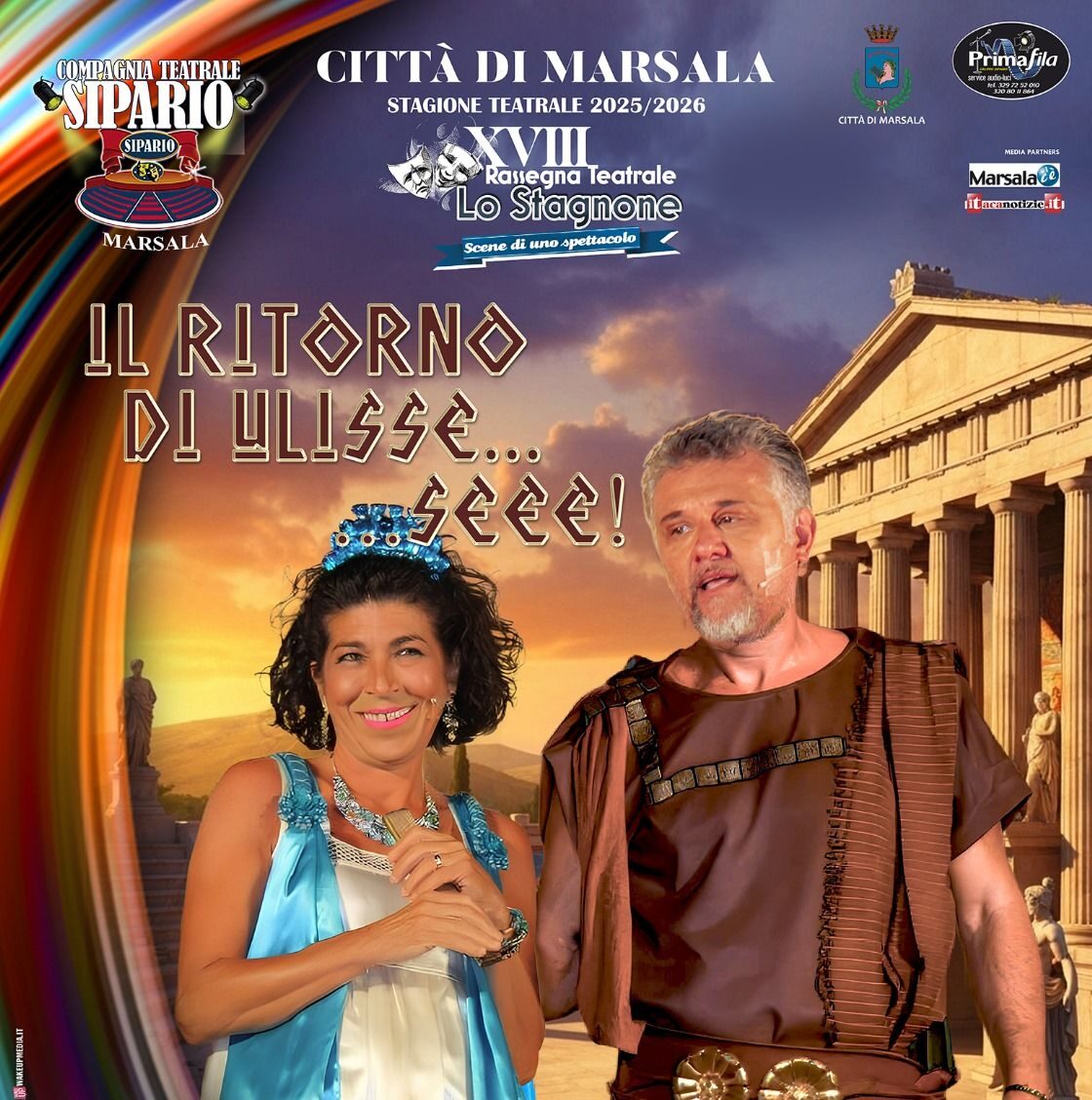 La rassegna “Lo Stagnone” al Teatro Impero di Marsala con “Il ritorno di Ulisse… seeeee”