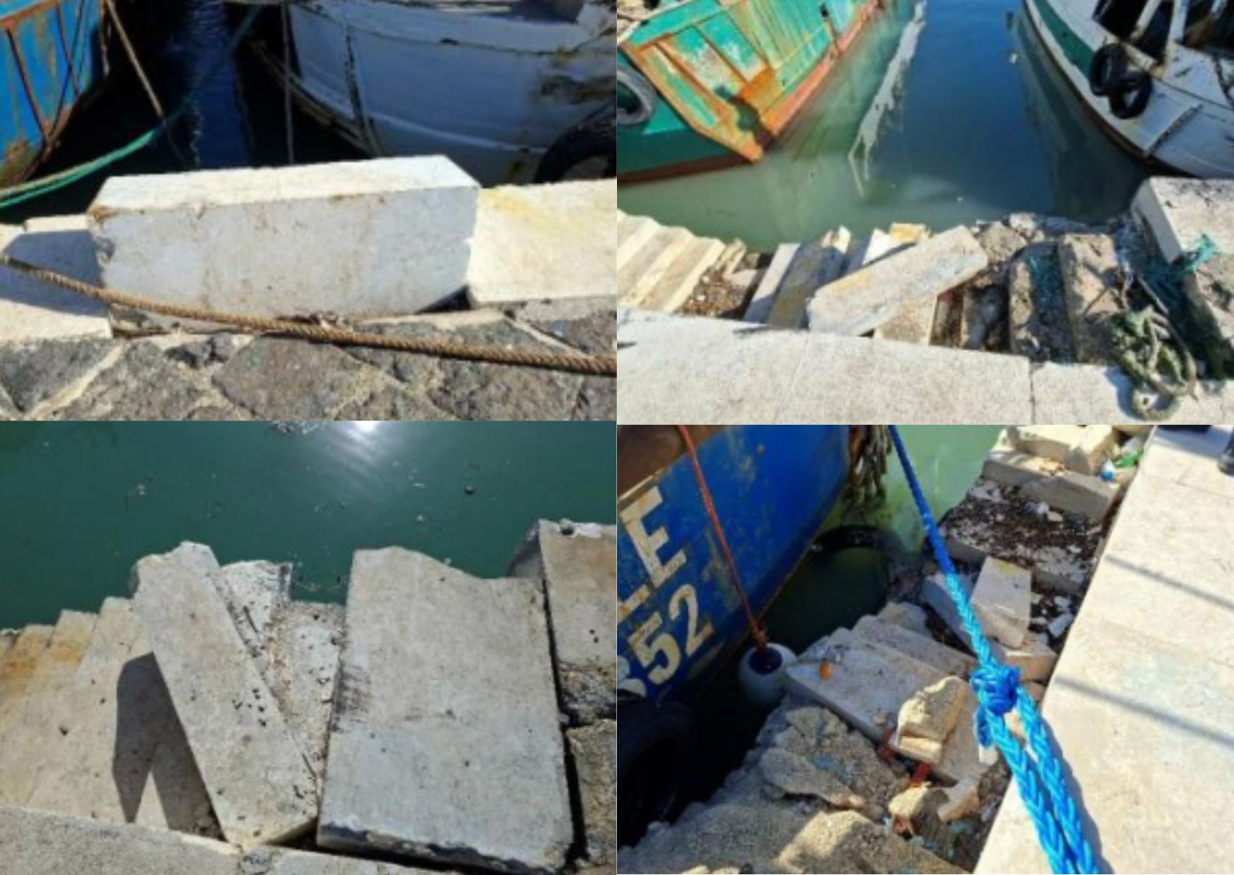 Maltempo: al Porto di Mazara banchine e scale danneggiate, aree interdette