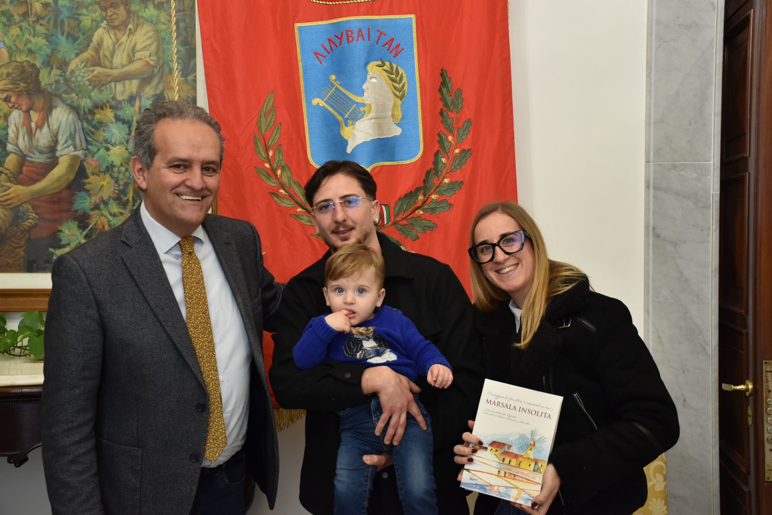 A Palazzo Municipale di Marsala Gabriele Pellegrino, protagonista nel docufilm narrato da Martin Scorsese