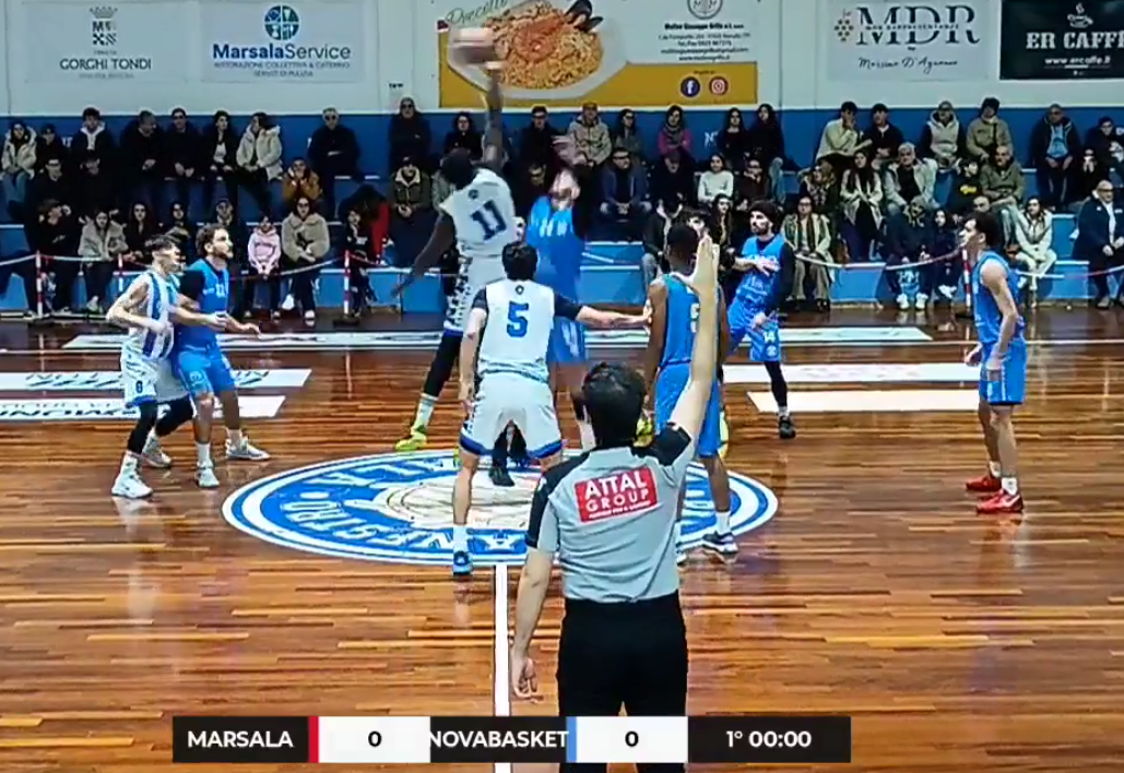 Nuova Pallacanestro Marsala sconfitta in casa dalla Nova Basket
