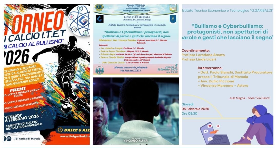 Scuola, non solo banchi: all’Itet di Marsala lezione di empatia per dare “Un calcio al bullismo”