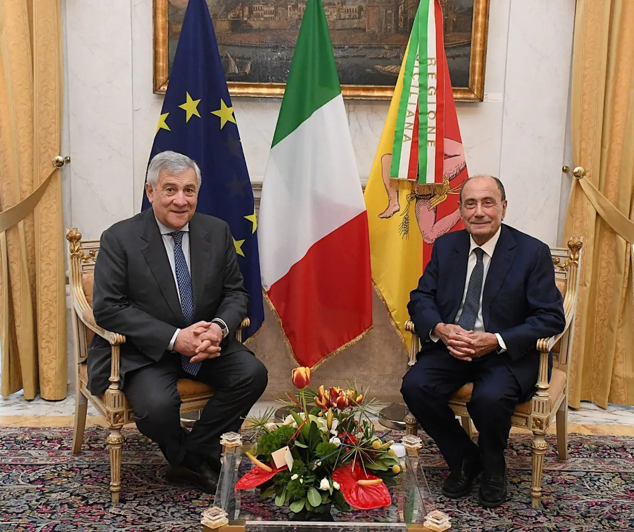 Schifani incontra Tajani “Già stanziati i primi 100 milioni, a Niscemi nessuno perderà la casa”. Il vicepremier “Ristori per il maltempo in tempi brevissimi”