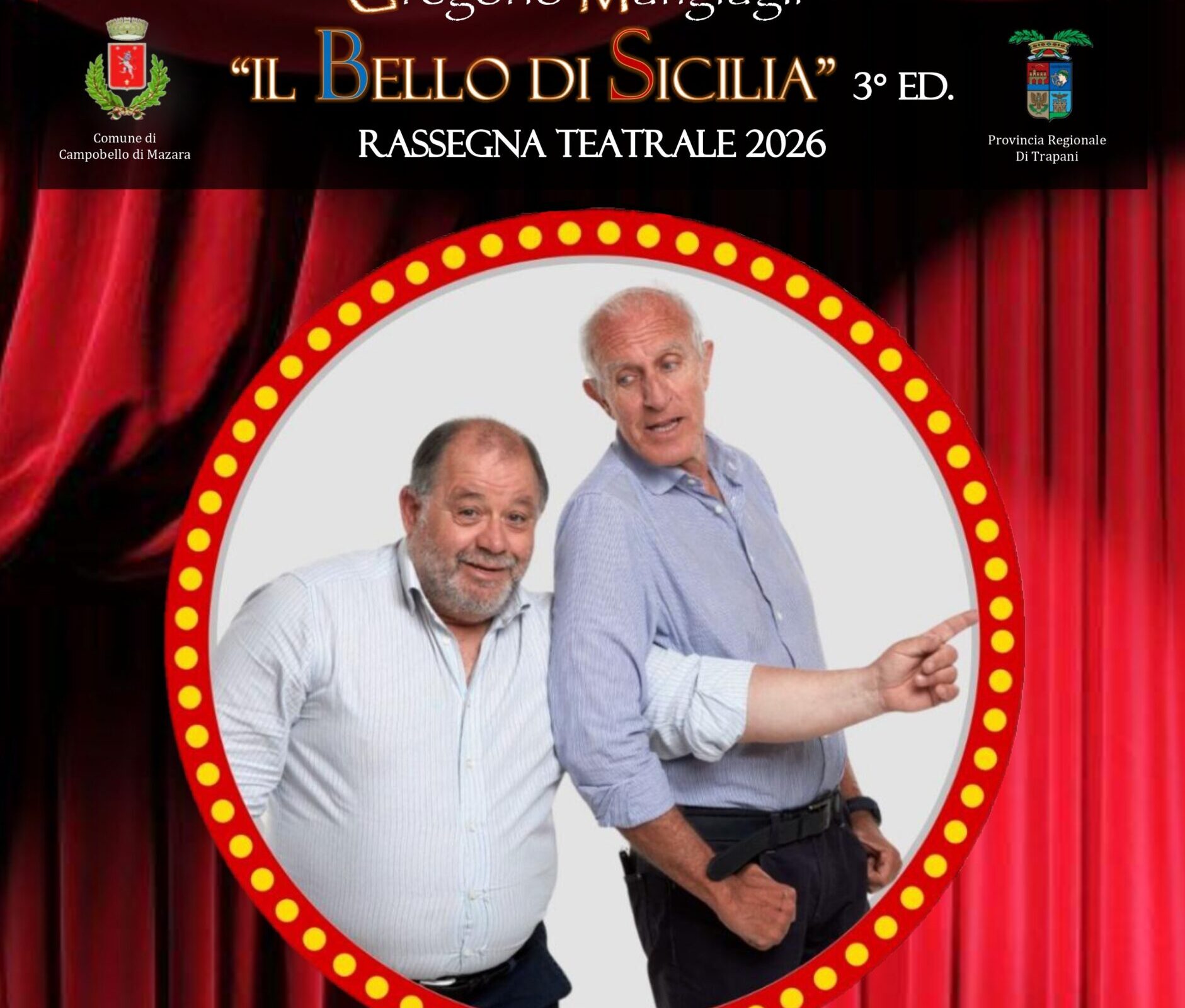 Al Cine-teatro Olimpia di Campobello arrivano Toti e Totino