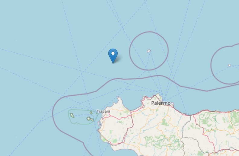 Terremoto davanti alle coste di Trapani e Marsala