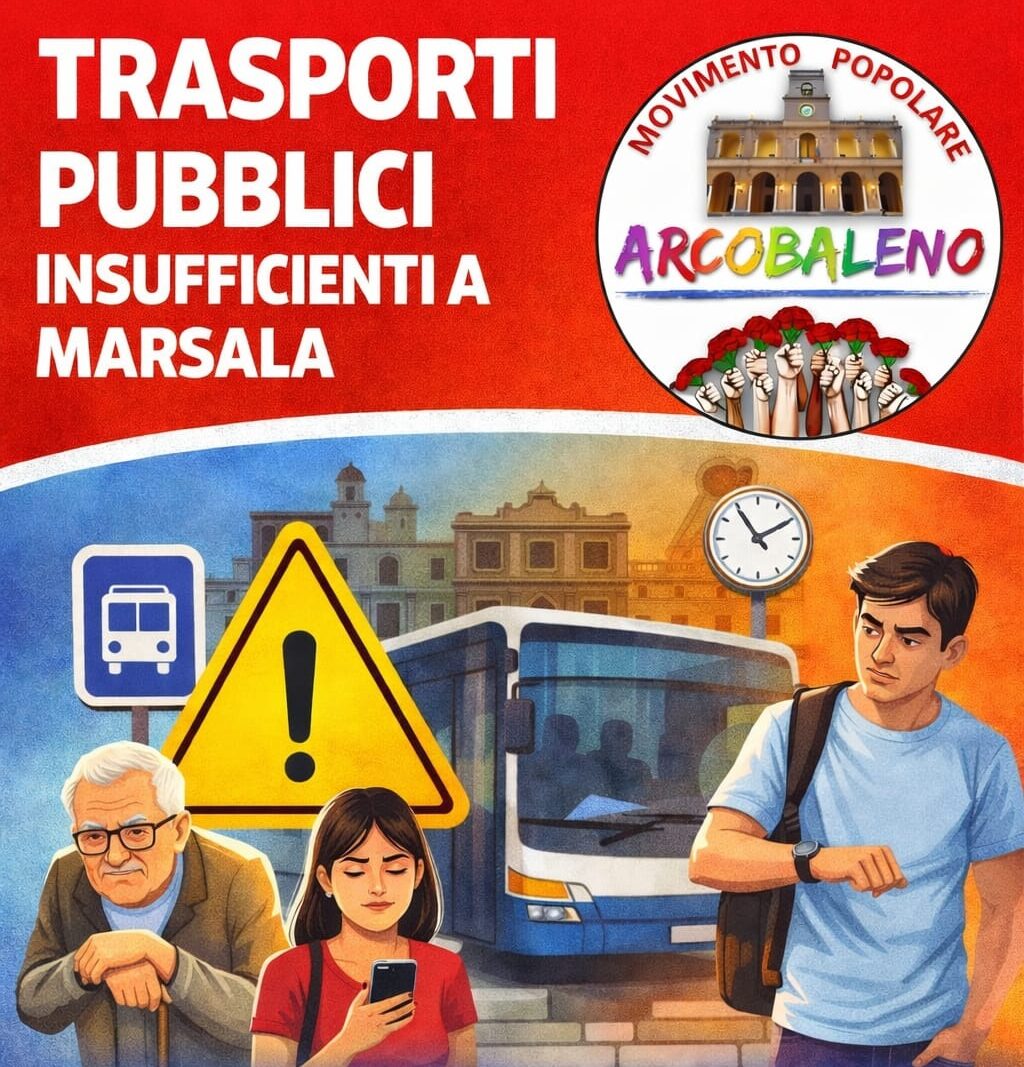 Marsala paralizzata dal trasporto pubblico: il Movimento Popolare alza la voce per i cittadini dimenticati