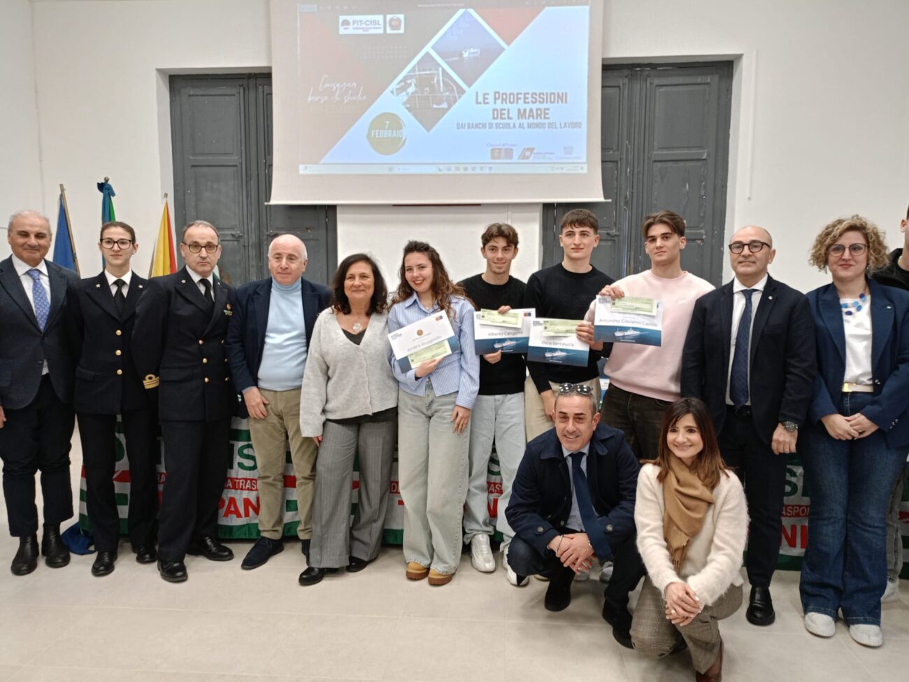 La FIT CISL premia con 15 borse di studio gli studenti eccellenti del Nautico di Trapani