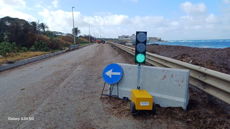 Crollo sulla Erice-Pizzolungo, lavori completati e viabilità con senso unico alternato