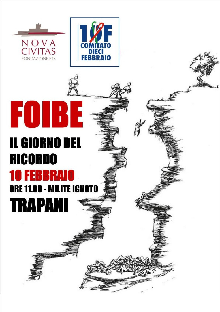 Foibe, il Giorno del Ricordo a Trapani al Monumento del Milite Ignoto