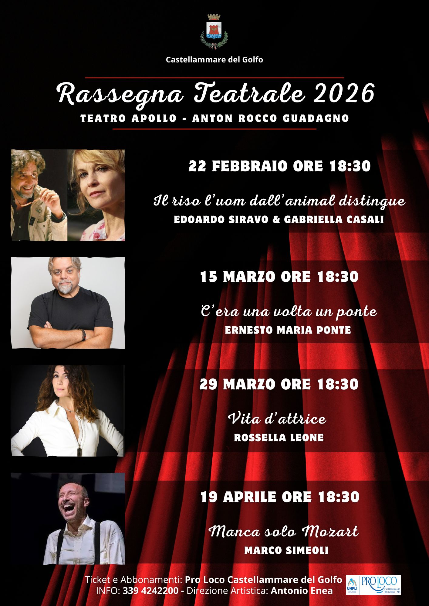 A Castellammare del Golfo torna il teatro con una rassegna all’Apollo-Guadagno