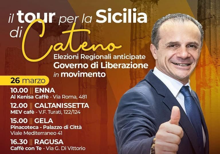 “Governo di Liberazione”, il nuovo progetto di Cateno De Luca a Trapani e Marsala