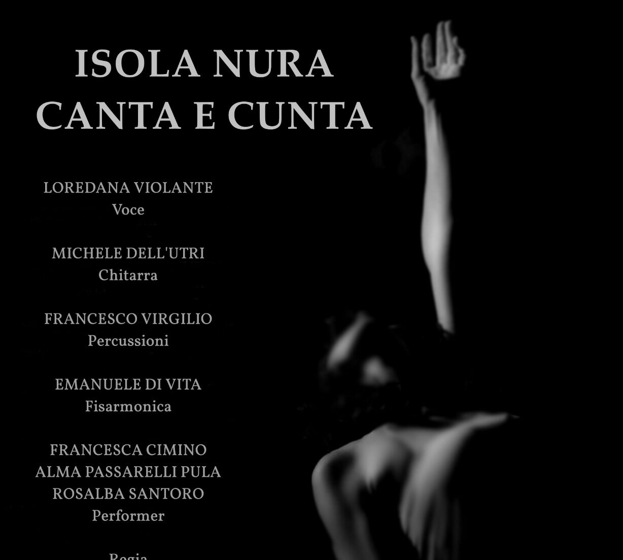 “Isola nura canta e cunta” torna in teatro a Erice e Custonaci