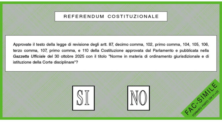 Referendum sulla giustizia, il 22 e 23 marzo il voto: le ragioni del Sì e del No