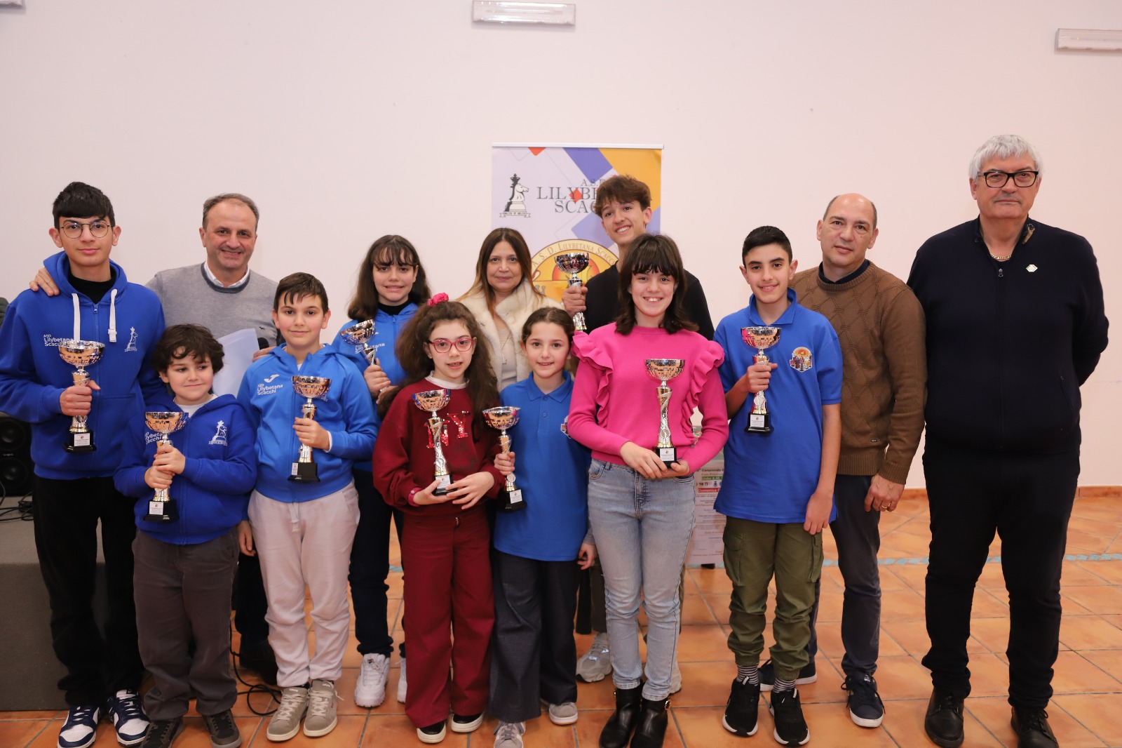 Trionfo della Lilybetana ai Campionati giovanili di scacchi: sei i primi posti collezionati 