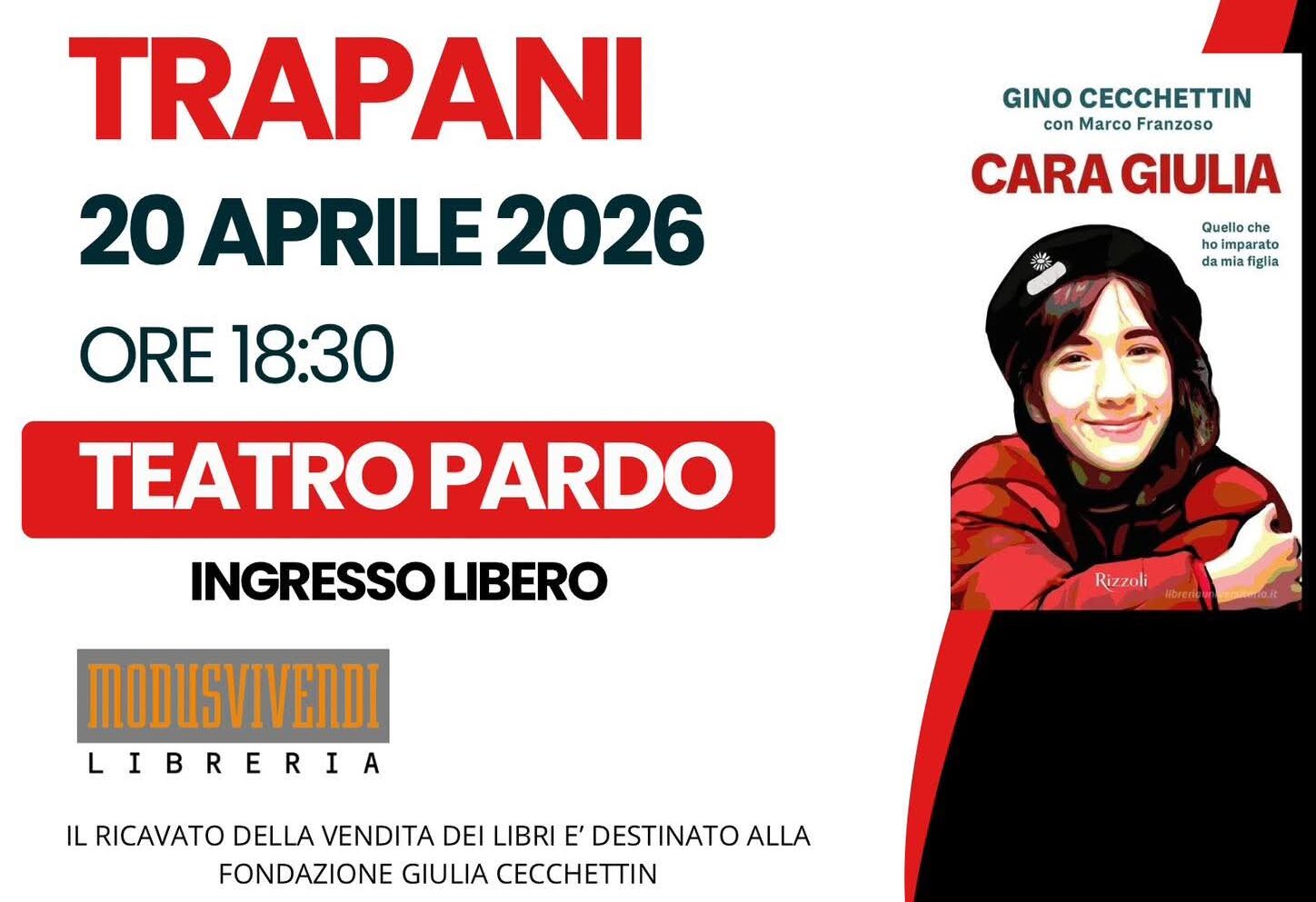“Cara Giulia”, a Trapani Gino Cecchettin presenta il libro sull’educazione sentimentale