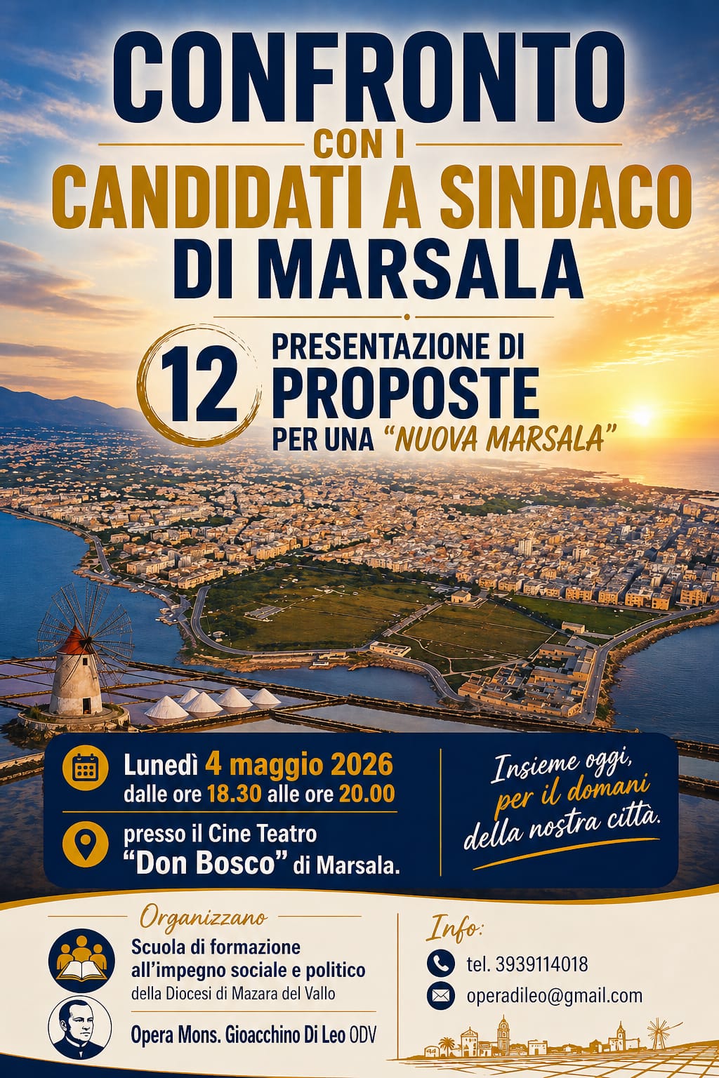 Al Don Bosco il confronto dell’Opera “Mons. Di Leo” tra i candidati sindaci di Marsala