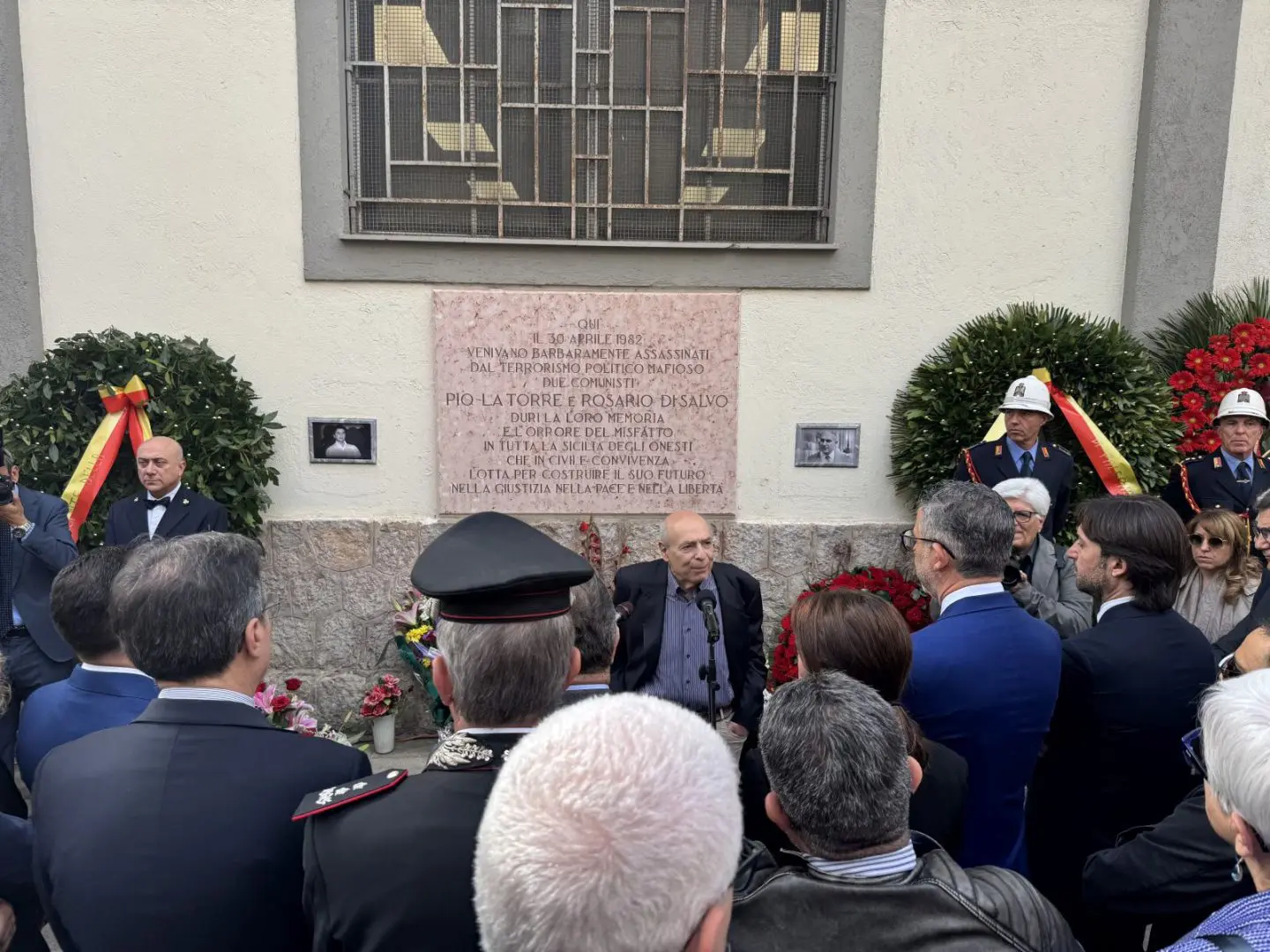 Palermo ricorda Pio La Torre e Rosario Di Salvo a 44 anni dall’uccisione in via Li Muli