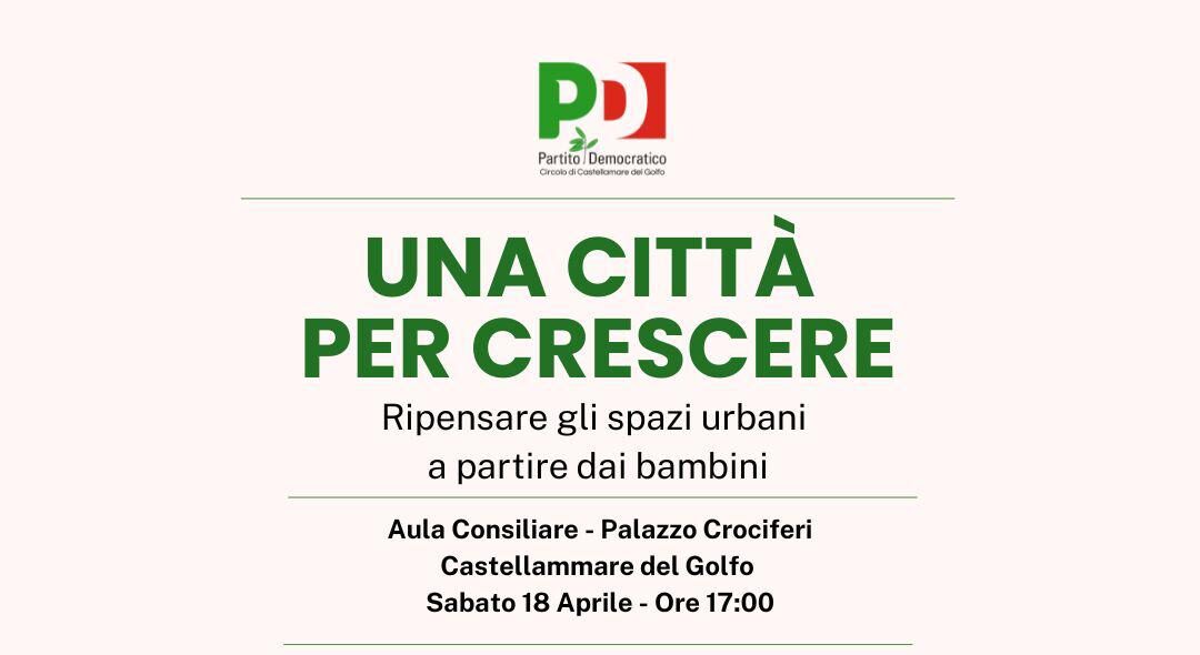Castellammare: incontro del PD su spazi urbani pensati per bambini