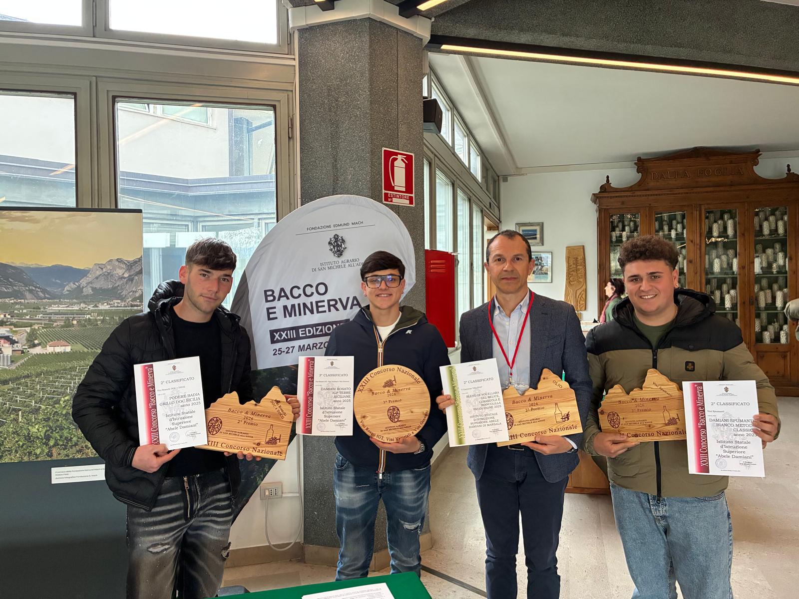 L’Istituto Damiani di Marsala protagonista al Concorso Nazionale “Bacco e Minerva”