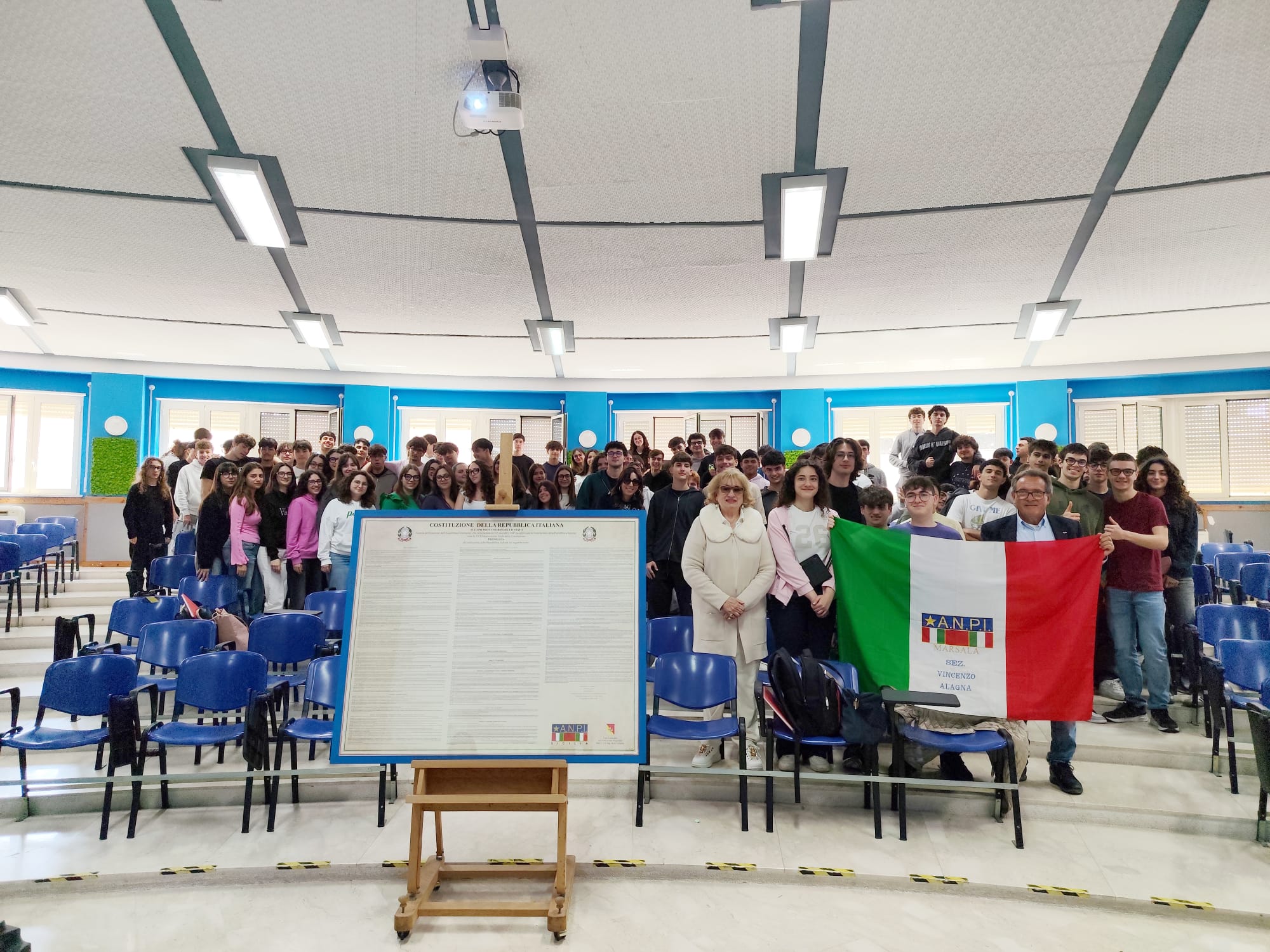Marsala: al Liceo Scientifico un incontro con l’Anpi per celebrare la Costituzione e gli 80 anni della Repubblica