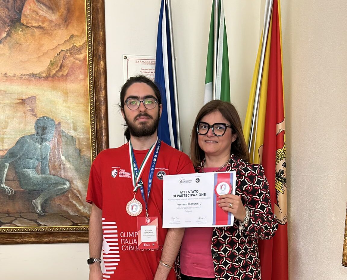 Eccellenza trapanese a Salerno: bronzo per Francesco Fortunato alle Olimpiadi di Cybersicurezza