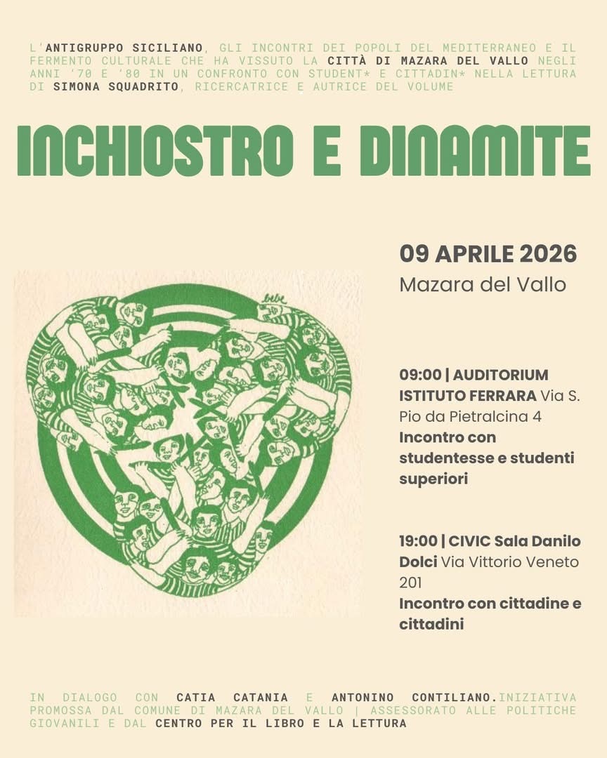 Il 9 aprile doppio incontro a Mazara del Vallo sull’Antigruppo siciliano