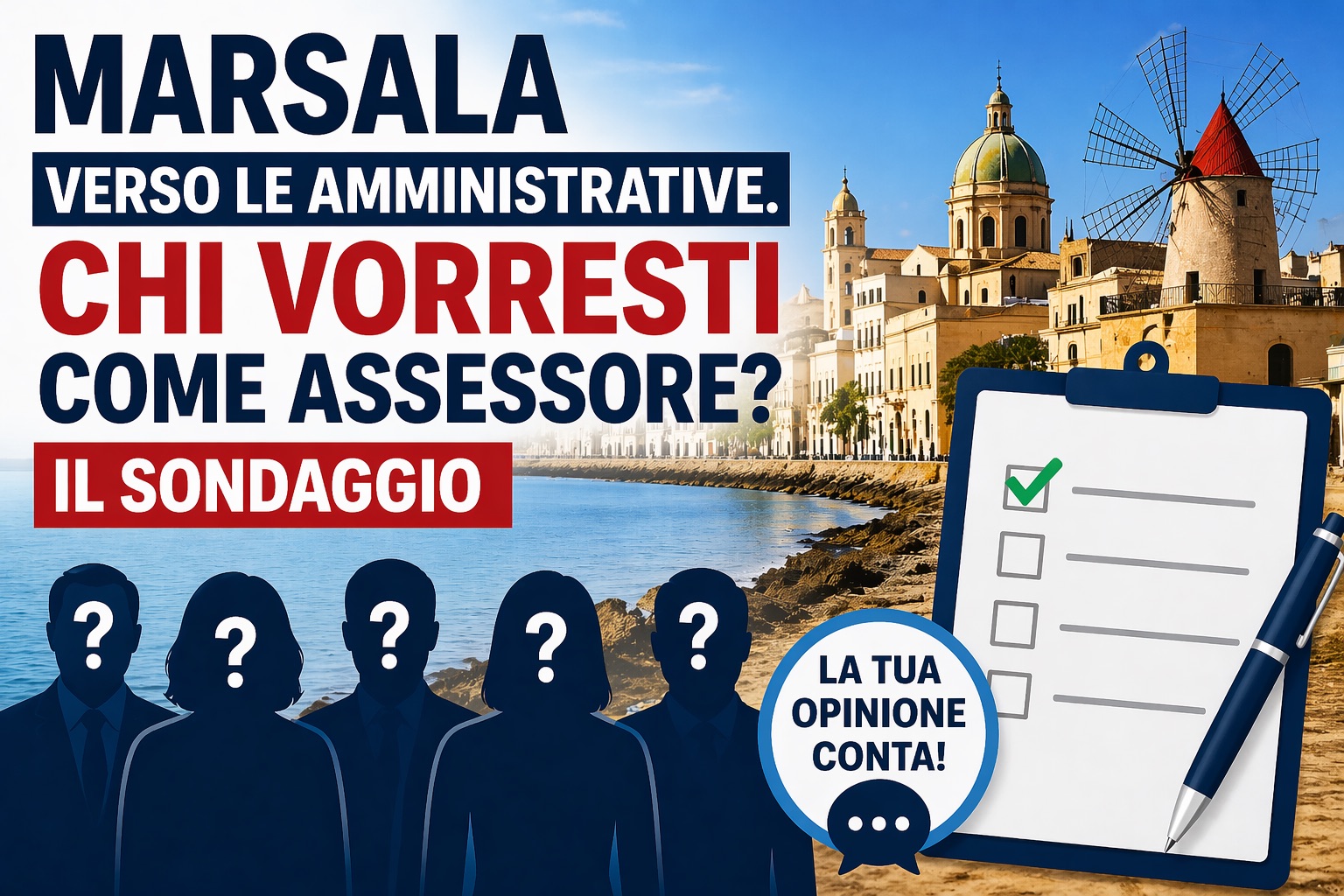 Marsala, verso le amministrative. Chi vorresti come Assessore? Il sondaggio