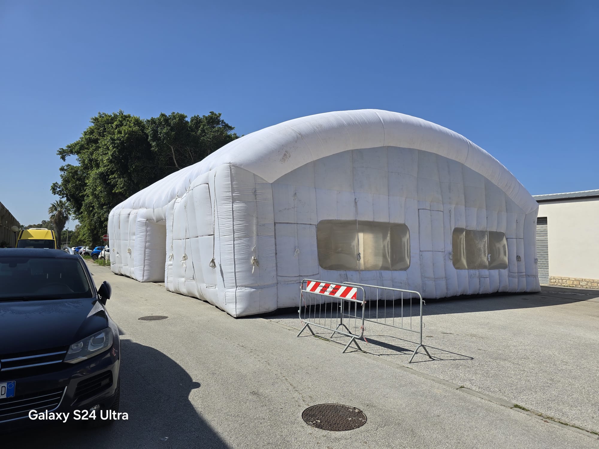 Protezione Civile, a Erice test con tensostruttura: prepararsi a ogni evenienza
