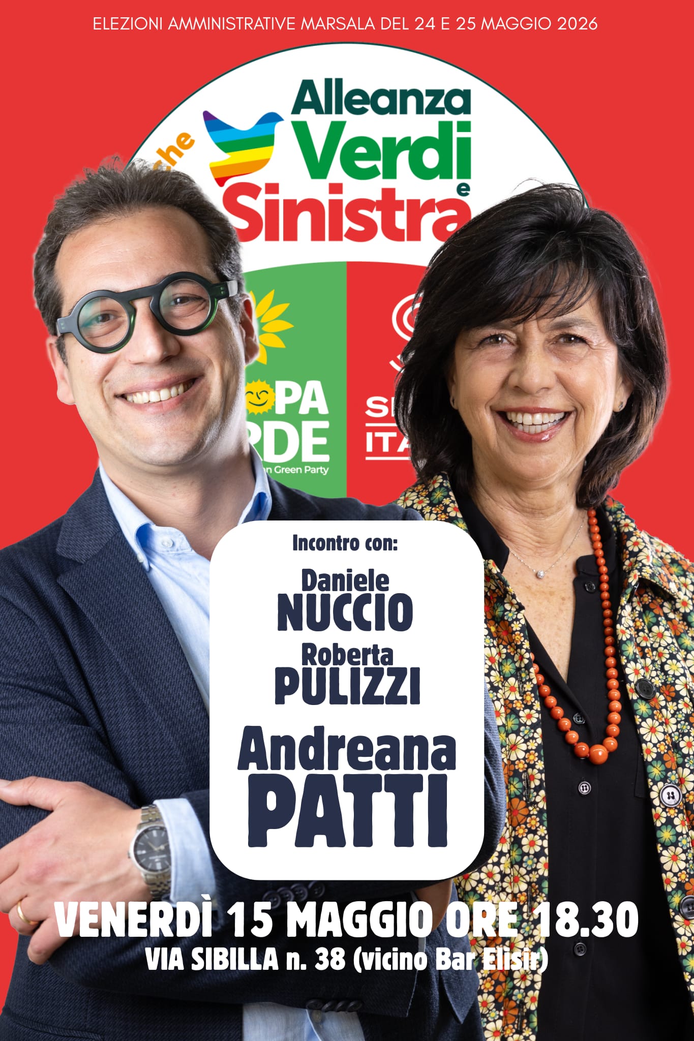 Incontro venerdì 15 alle 18.30 presso la sede di Avs con Andreana Patti