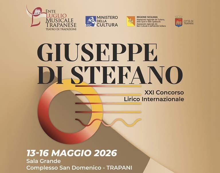 Voci internazionali a Trapani per la XXI edizione del Concorso Lirico Giuseppe Di Stefano  ￼