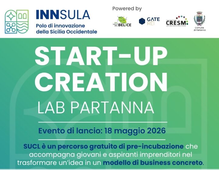 Il Comune di Partanna investe nell’innovazione: nasce lo Start-Up Creation Lab al G55