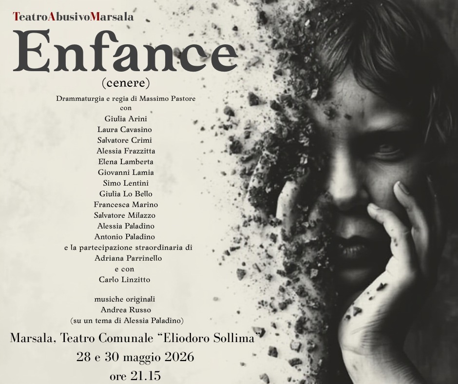 Al Sollima in scena il Teatro Abusivo Marsala con “Enfance/Cenere”