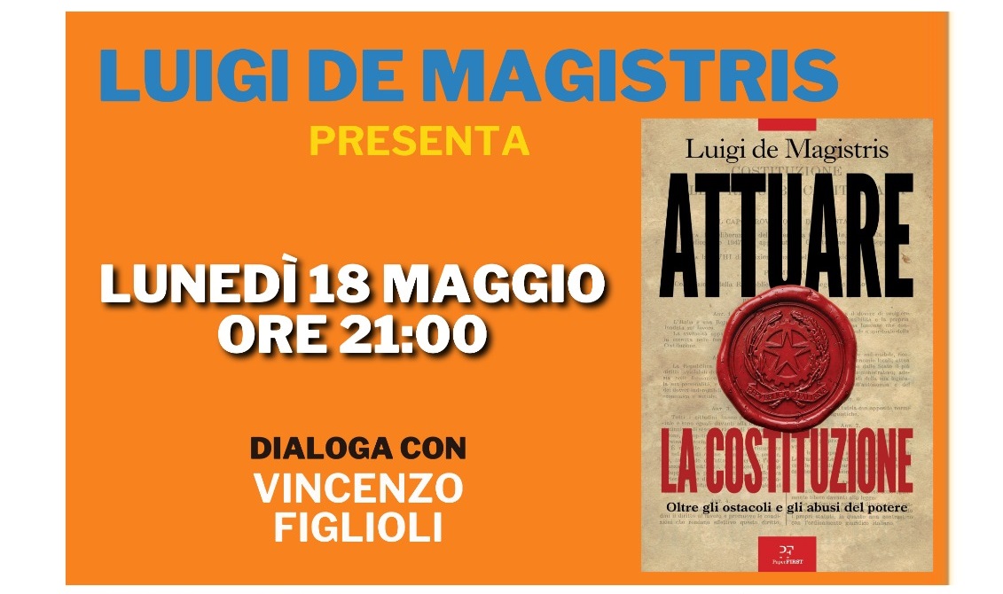 Ultimi appuntamenti con Morsi & Sorsi di Libri: lunedì arriva De Magistris