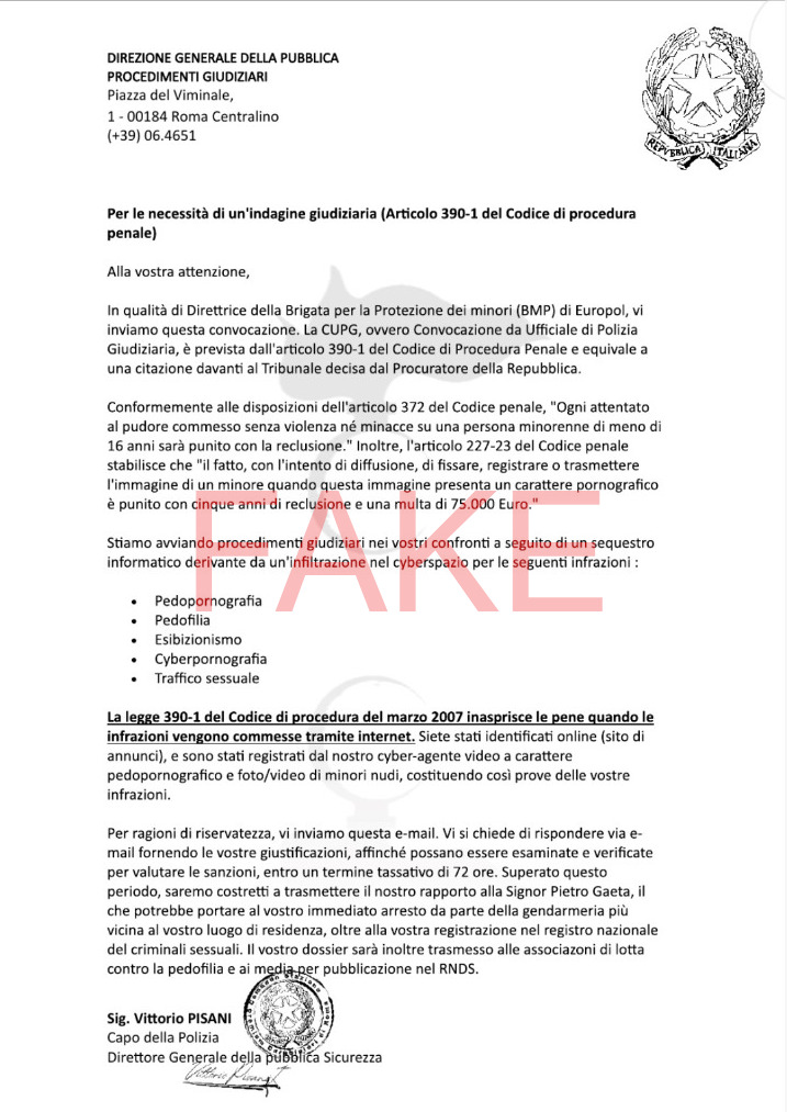 “Siete indagati”: la nuova truffa via e-mail che sfrutta paura e vergogna