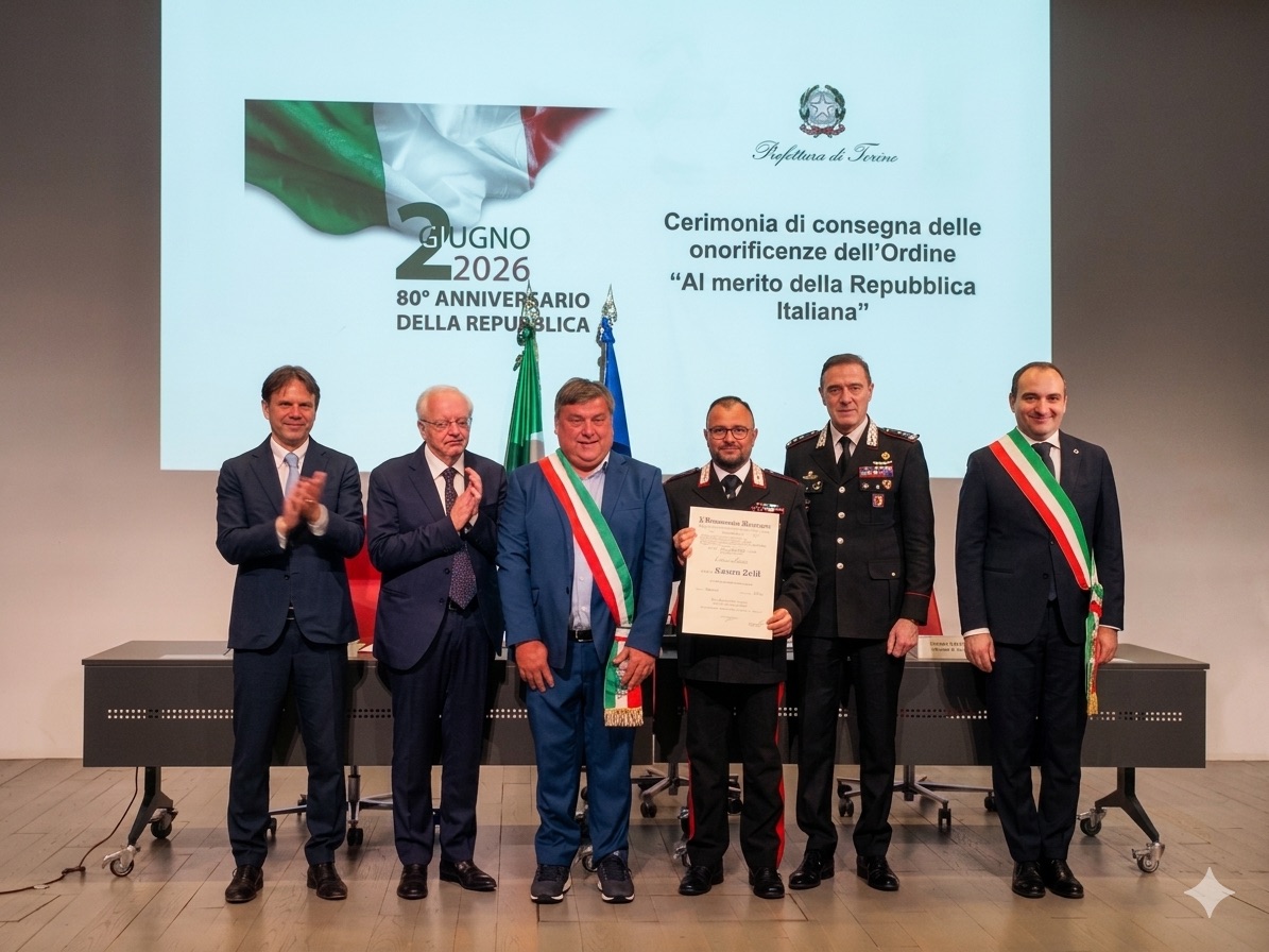 Barbania, il maresciallo capo marsalese Salvatore Zerilli nominato Cavaliere della Repubblica