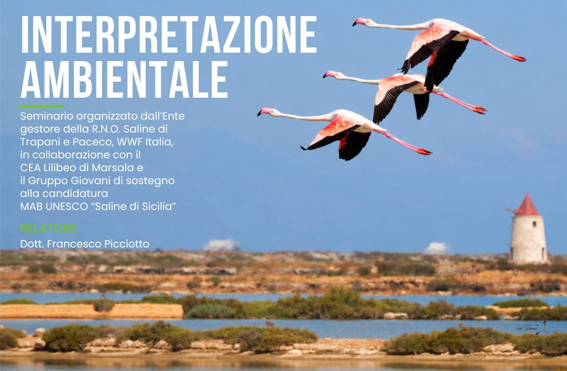 Al CEA Lilibeo seminario sull’interpretazione ambientale organizzato dalla Riserva delle Saline trapanesi