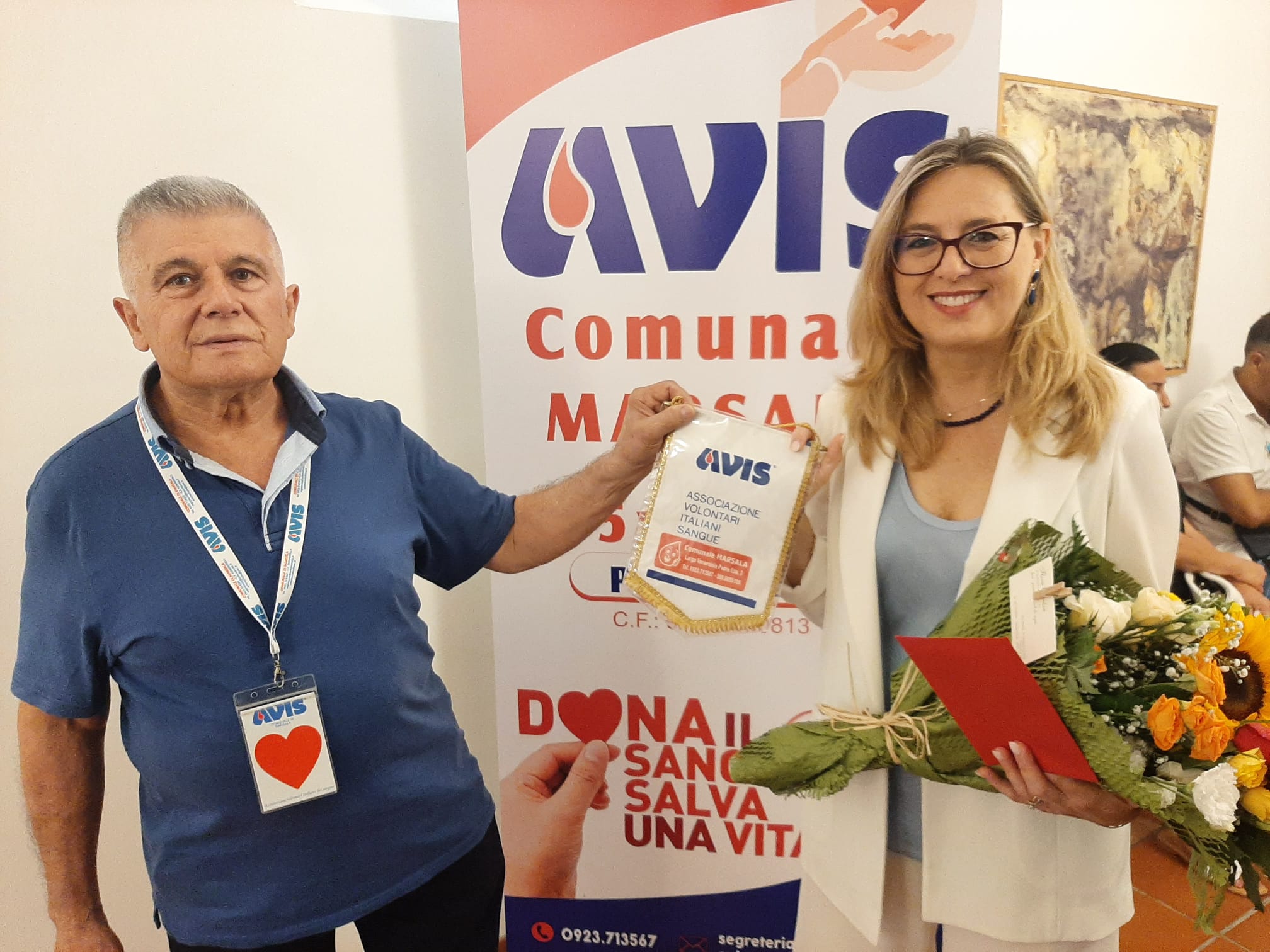 La sindaca di Marsala in visita alla sede dell’Avis
