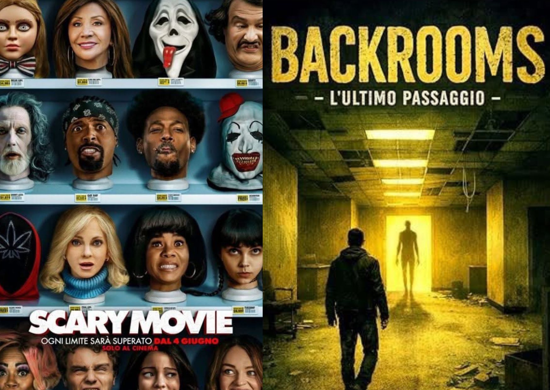 Al Cinema Golden di Marsala gli horror Backrooms e Scary Movie
